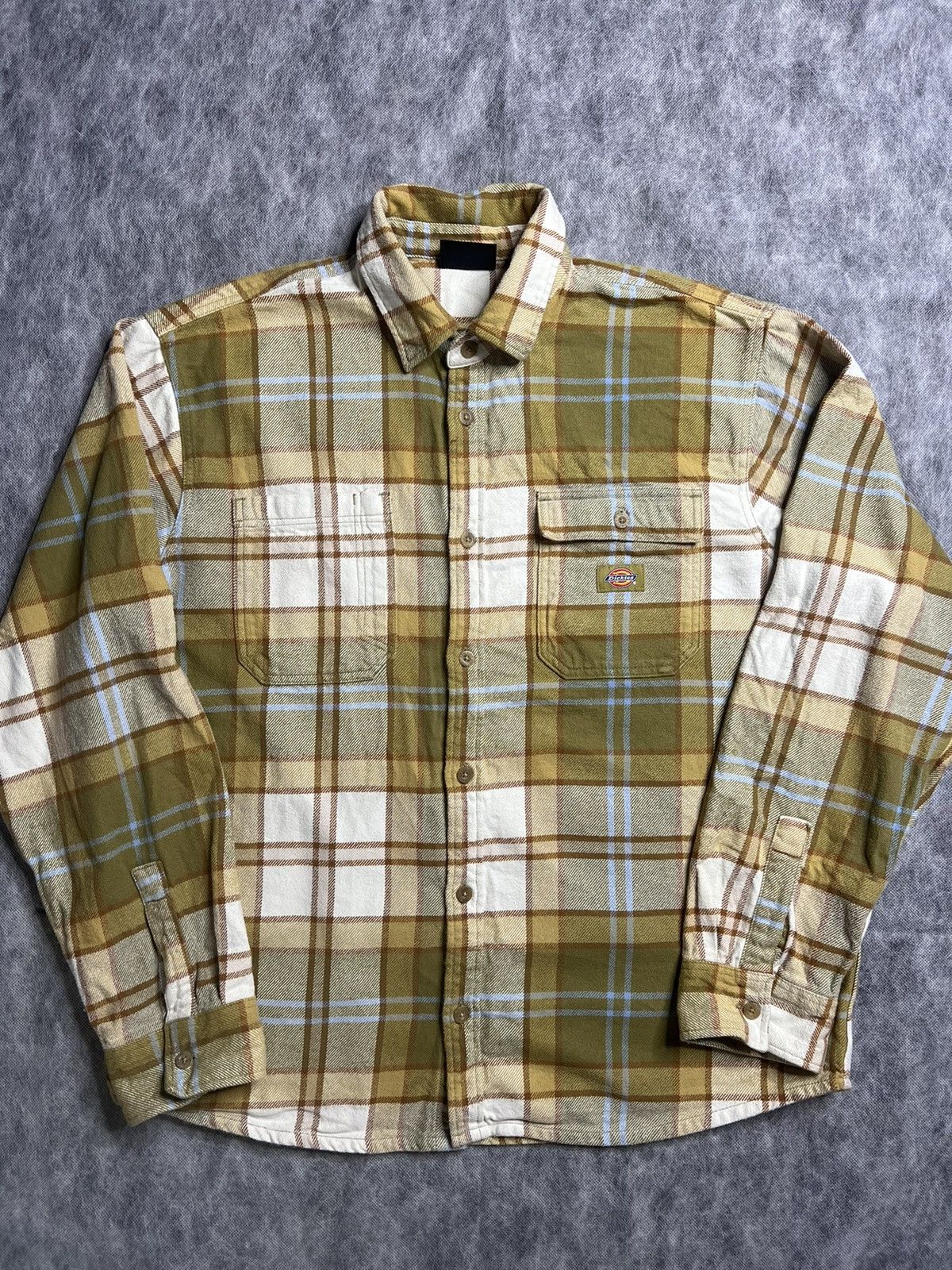 Dickies Dickies Flannel Shirt Button Up Size US XL / EU 56 / 4 - 1 Thumbnail