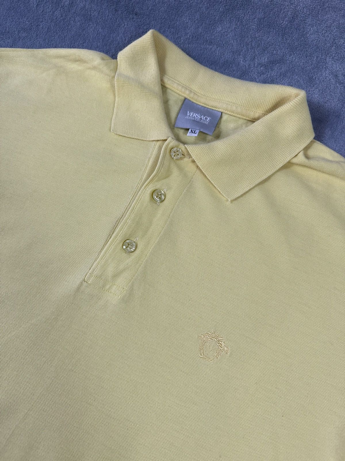 Versace × Vintage Vintage Versace polo shirt Size US XL / EU 56 / 4 - 2 Thumbnail