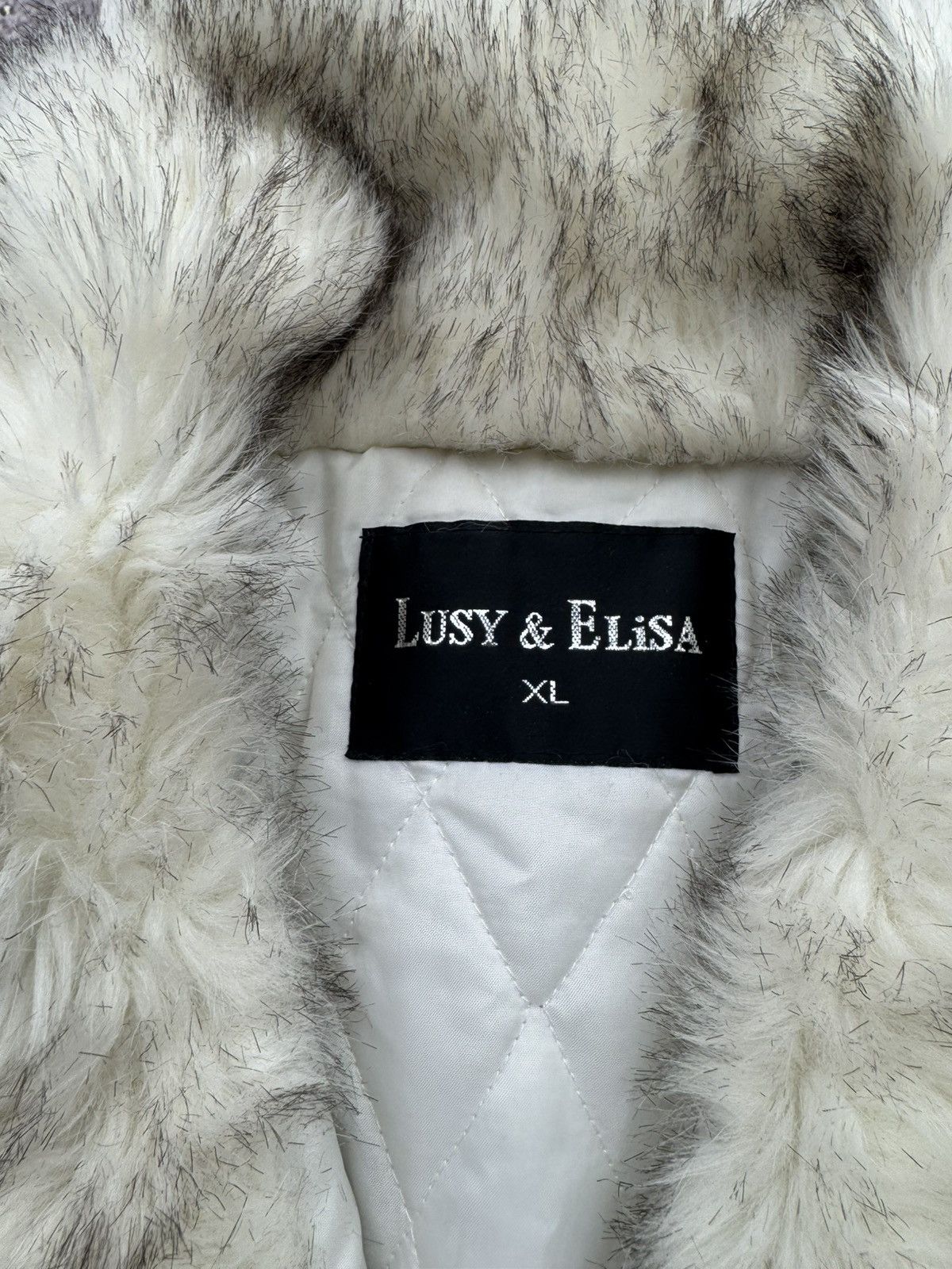 Japanese Brand Vintage Faux Fur Mini Coat Size L / US 10 / IT 46 - 6 Thumbnail