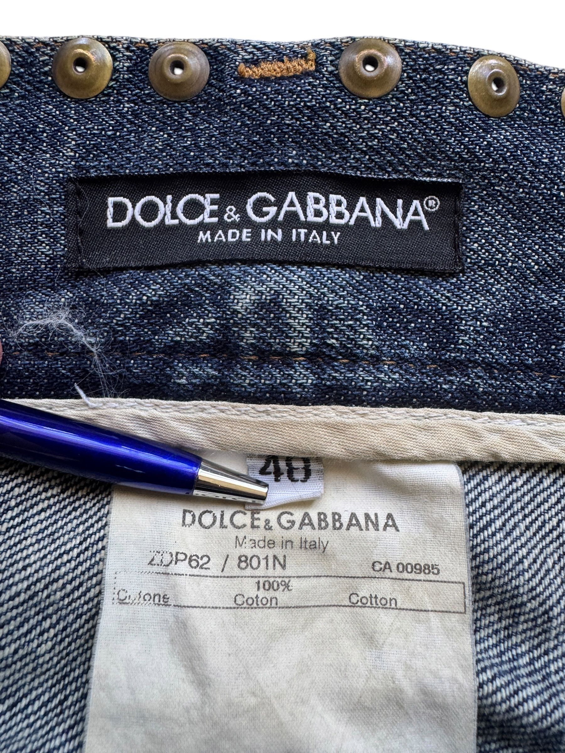 Dolce & Gabbana Dolce & Gabbana RUNWAY SS05 Look 20/76 Studded Jeans W34/L32 Size US 34 / EU 50 - 4 Thumbnail
