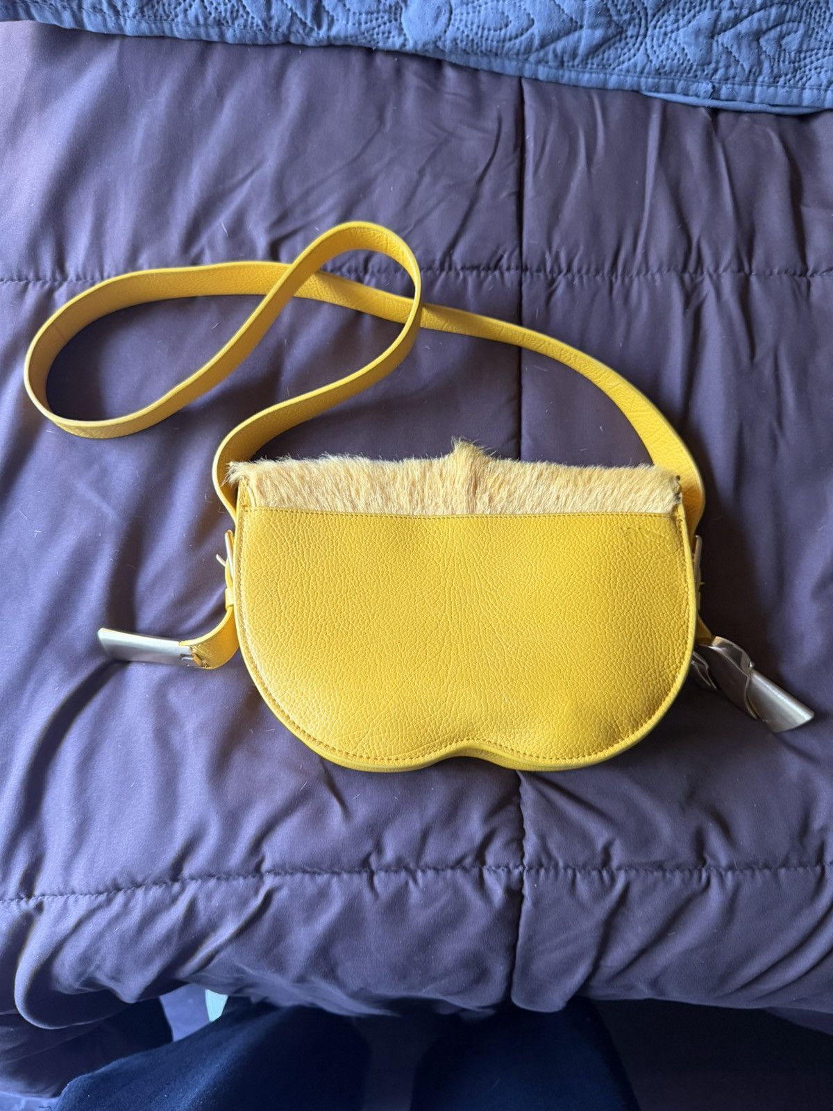 Burberry Burberry Chess Goat Hair & Leather Satche Size ONE SIZE - 4 Thumbnail