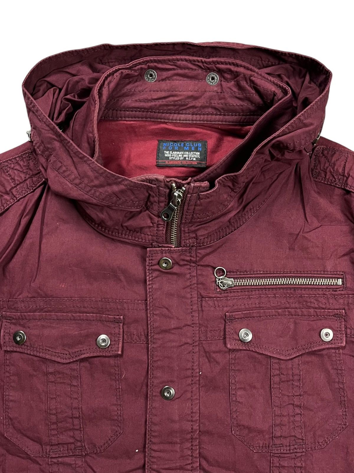 If Six Was Nine 2000s Nicole Club - Vkei Red Wine Bono Jacket Size US M / EU 48-50 / 2 - 10 Thumbnail