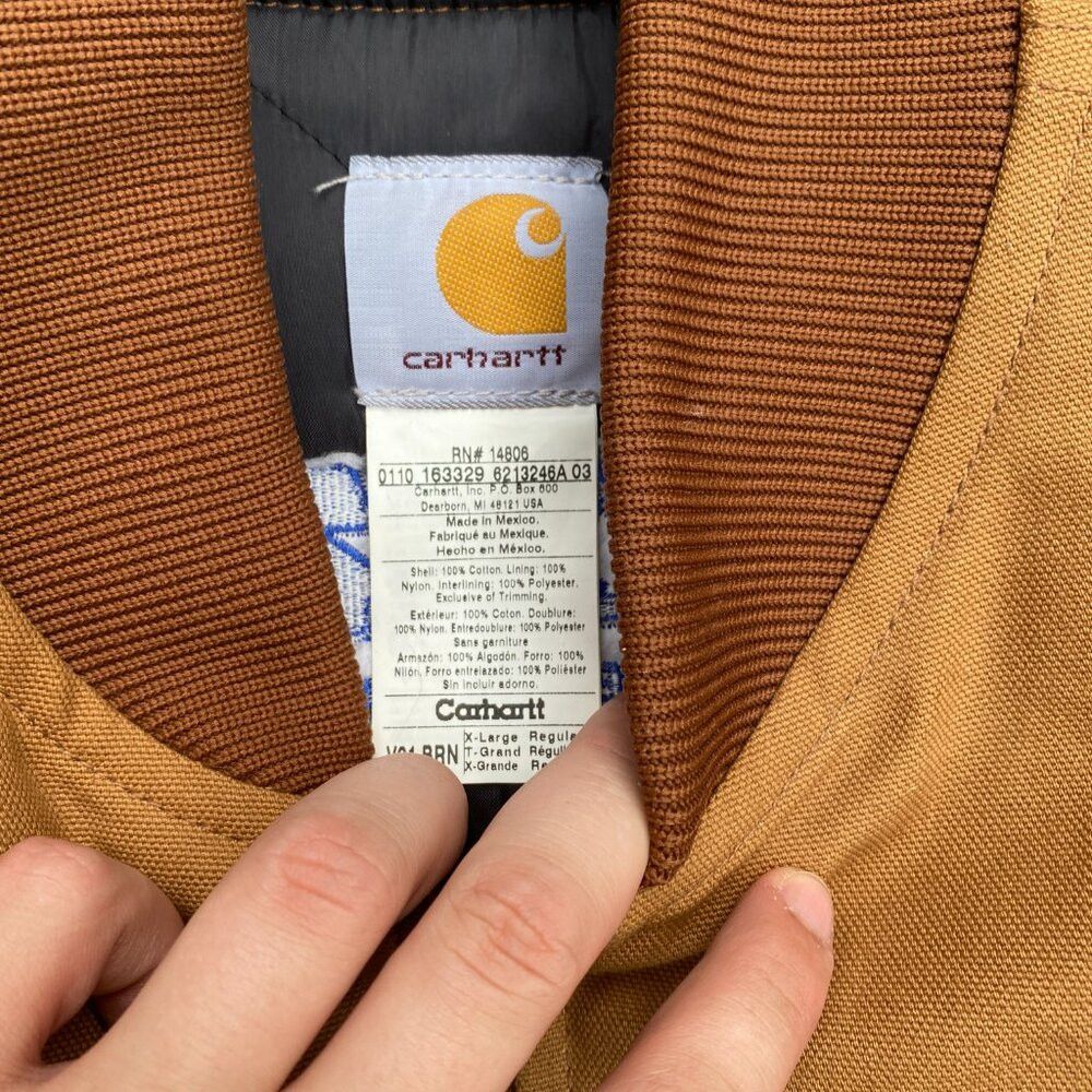 Carhartt Vintage 90s Carhartt Insulated Canvas Vest XL Brown Size US XL / EU 56 / 4 - 7 Thumbnail