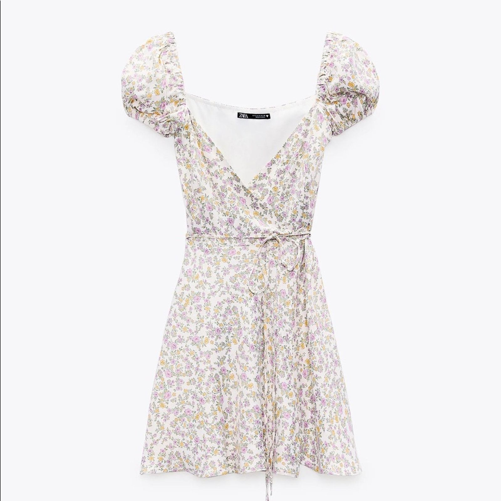 Zara ZARA BLOGGER FAVORITE SATIN EFFECT PRINT DRESS Size XS / US 0-2 / IT 36-38 - 10 Thumbnail