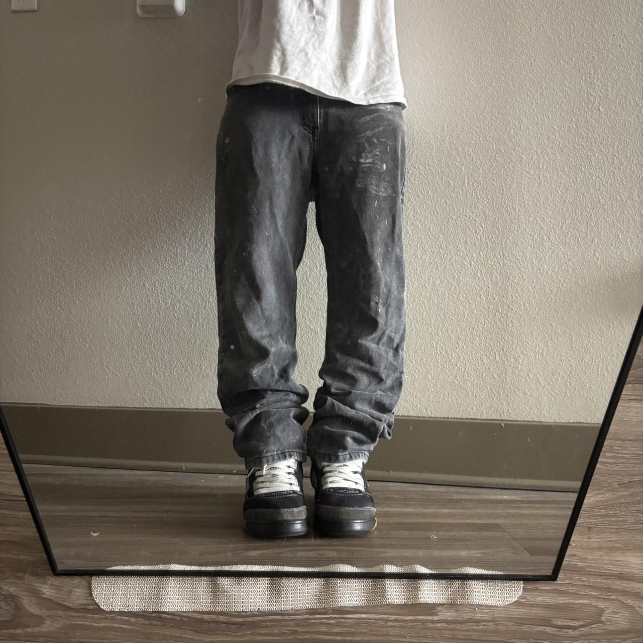 Vintage Crazy Vintage Y2K/2000s Grunge Faded Black Denim Jeans! 30x30 Size US 30 / EU 46 - 1 Thumbnail