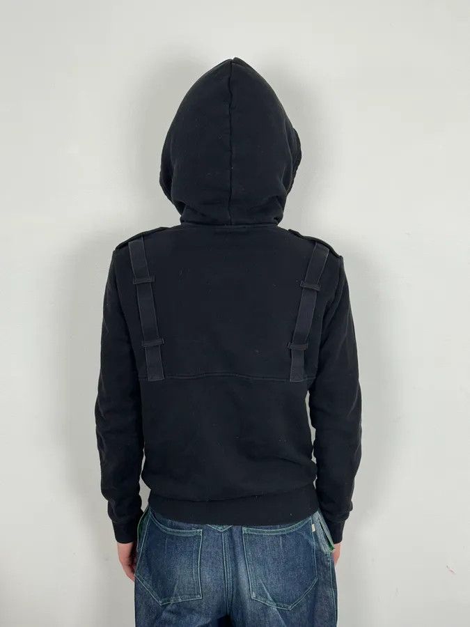Balmain AW2017 Balmain Black Bondage Avant-Garde Zip-up Sweater Size US M / EU 48-50 / 2 - 3 Thumbnail