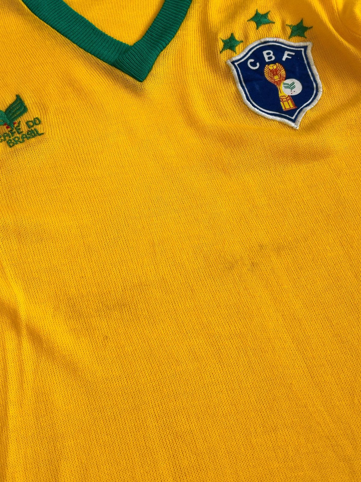 Vintage RARE🔥1980 BRAZIL FOOTBALL KNITWEAR JERSEY Size US M / EU 48-50 / 2 - 6 Thumbnail