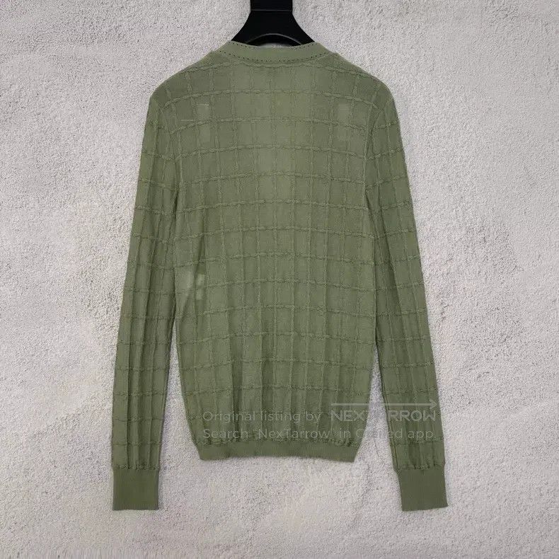 Chanel Chanel Green hollow knitted cardigan coat Size XS / US 0-2 / IT 36-38 - 2 Thumbnail