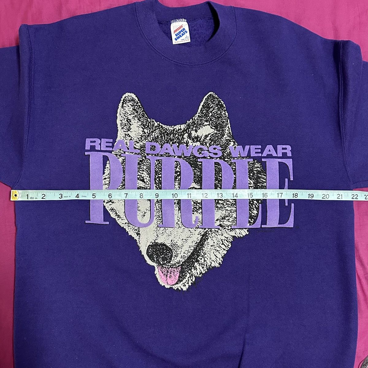 NCAA × Vintage Vintage Washington Huskies Sweatshirt Crewneck Pullover L Size US L / EU 52-54 / 3 - 5 Thumbnail