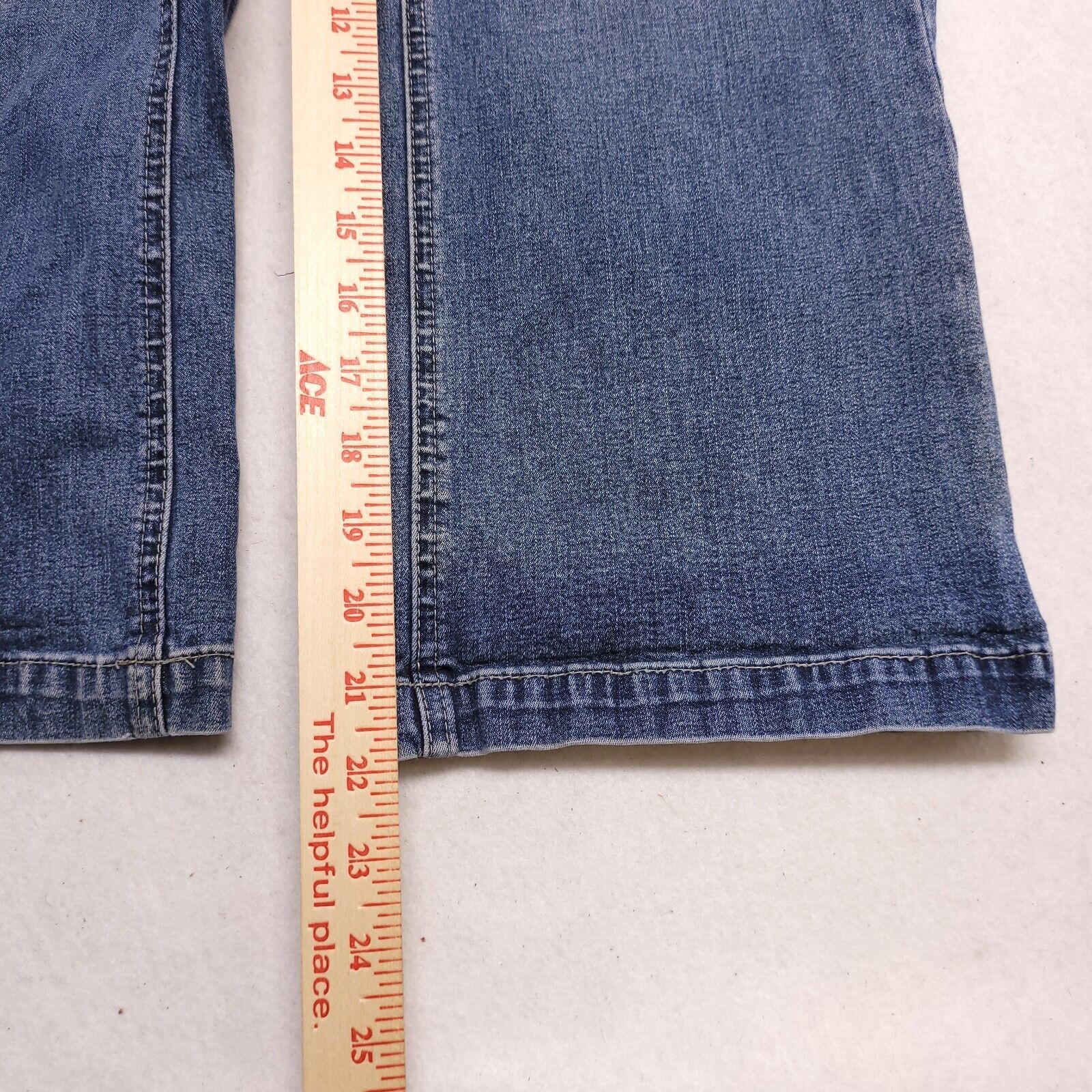 Lee Lee One True Fit Button Zip Denim Jeans Women Size 9/10 Blue Size 32" / US 10 / IT 46 - 7 Thumbnail