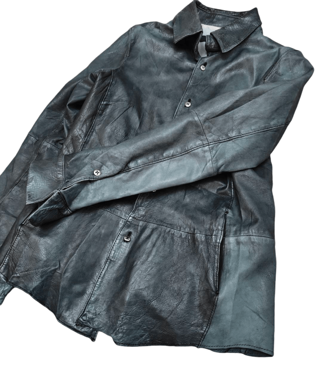Japanese Brand Mac Phee Tomorrowland Leather Jacket Size XS / US 0-2 / IT 36-38 - 4 Thumbnail