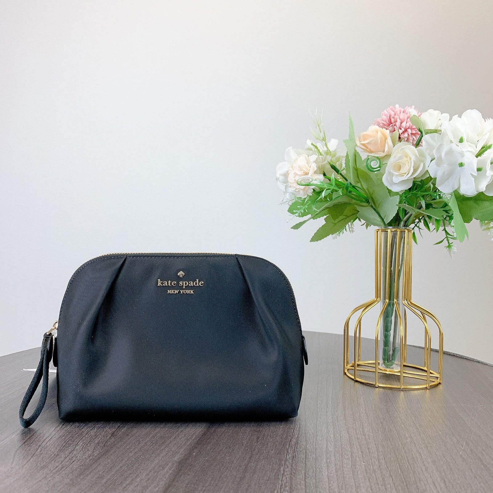 Kate Spade KH612 Chelsea Nylon Cosmetic Bag IN Black