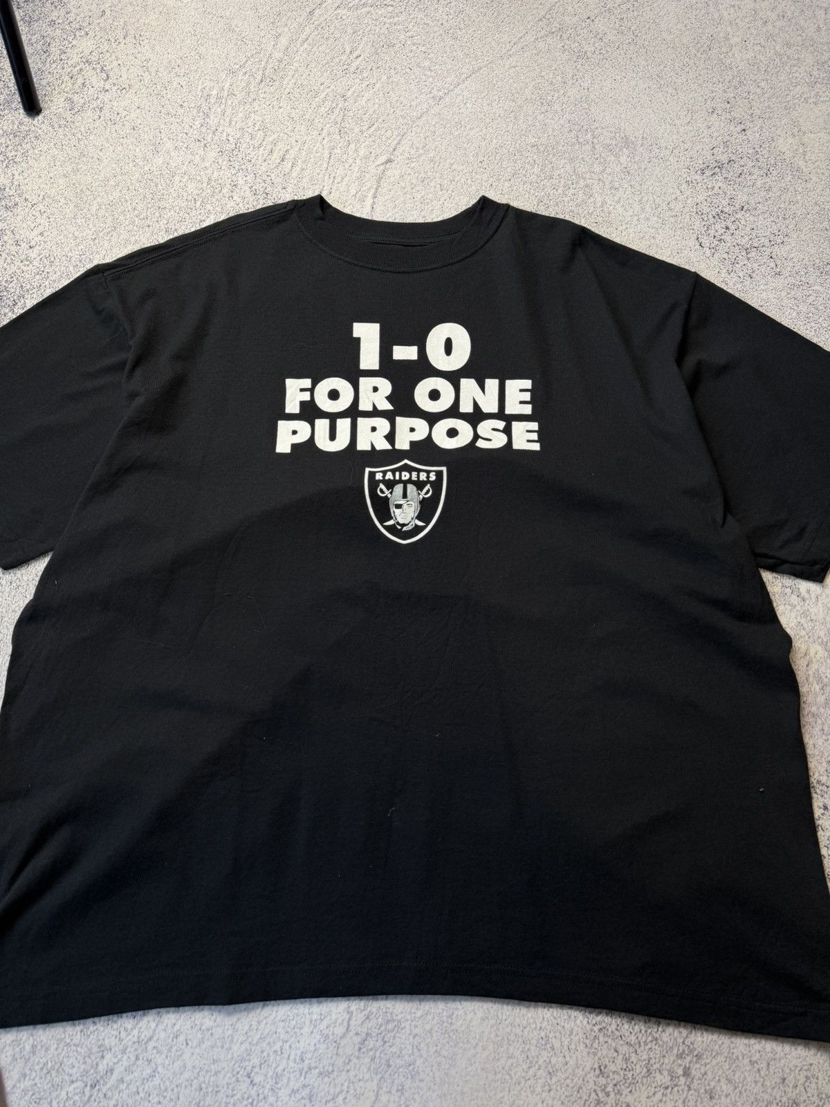 NFL Vintage Reebok Raiders T shirt 1:0 For One Purpose Size US XL / EU 56 / 4 - 8 Thumbnail