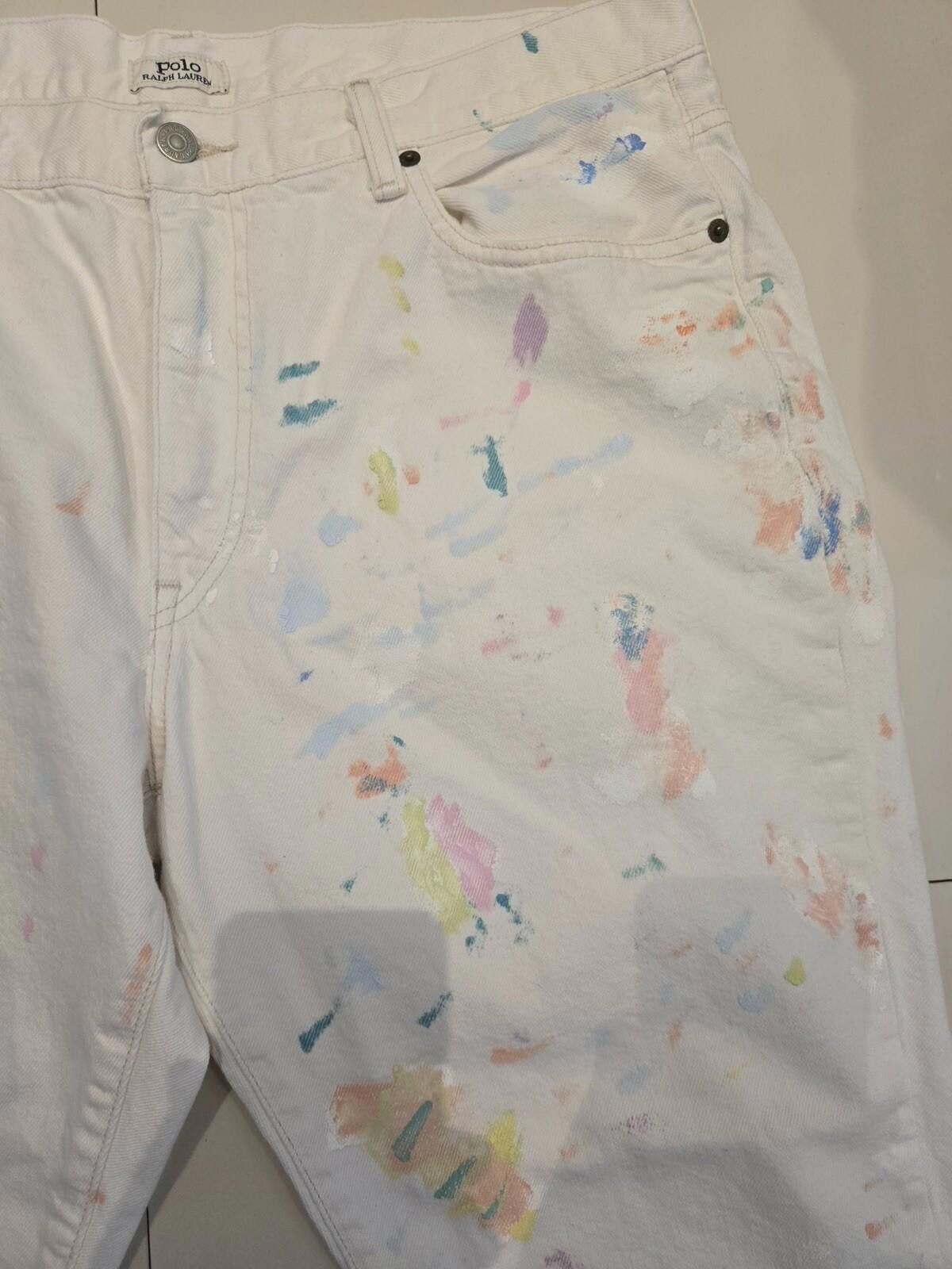 Polo Ralph Lauren Polo Ralph Lauren Avery Paint Splatter White Artist Jeans Size US 32 / EU 48 - 4 Thumbnail