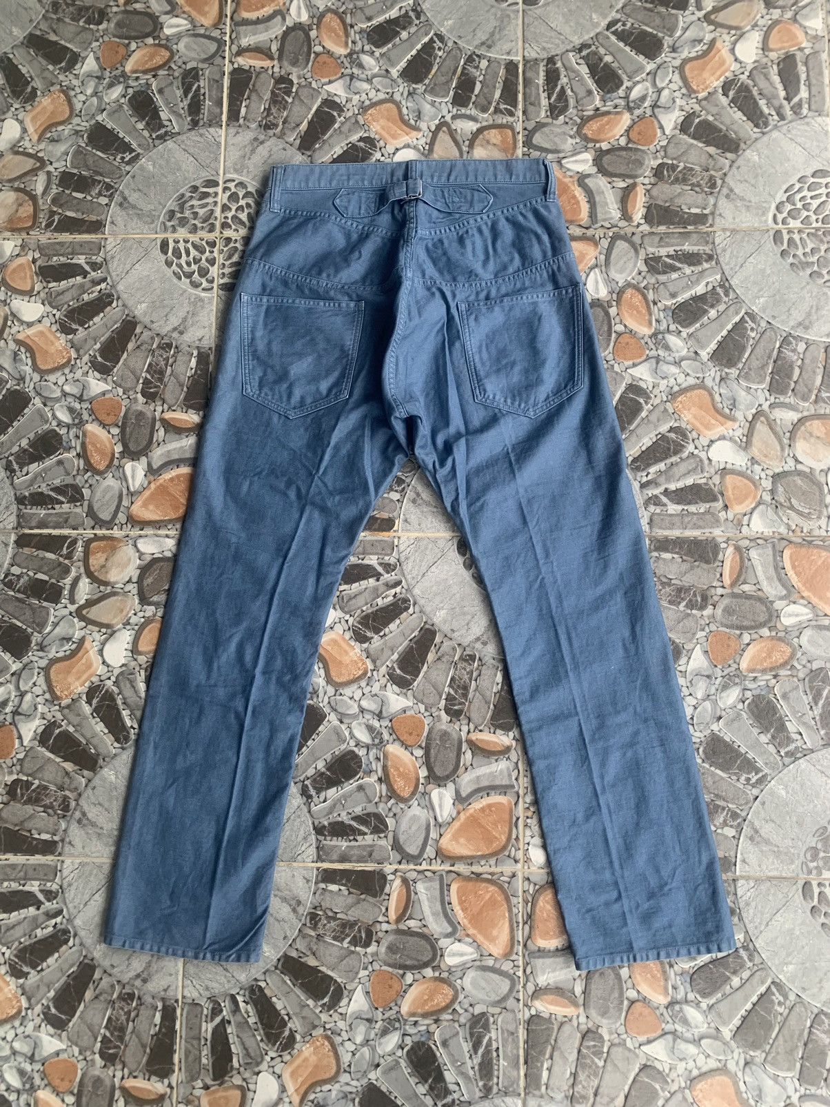 CABANE de ZUCCa × Issey Miyake × Vintage Cabane de Zucca Asymmetrical Button Pants Size US 30 / EU 46 - 2 Thumbnail