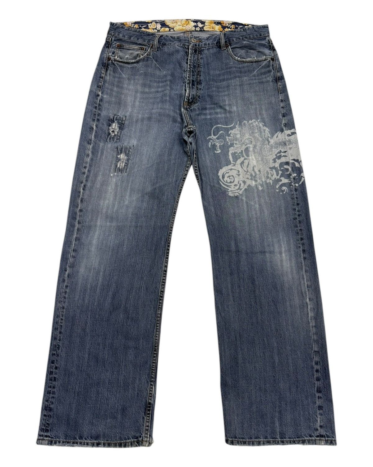 karakuri tamashii dragon denim pants Karakuri tamashii denim pants
