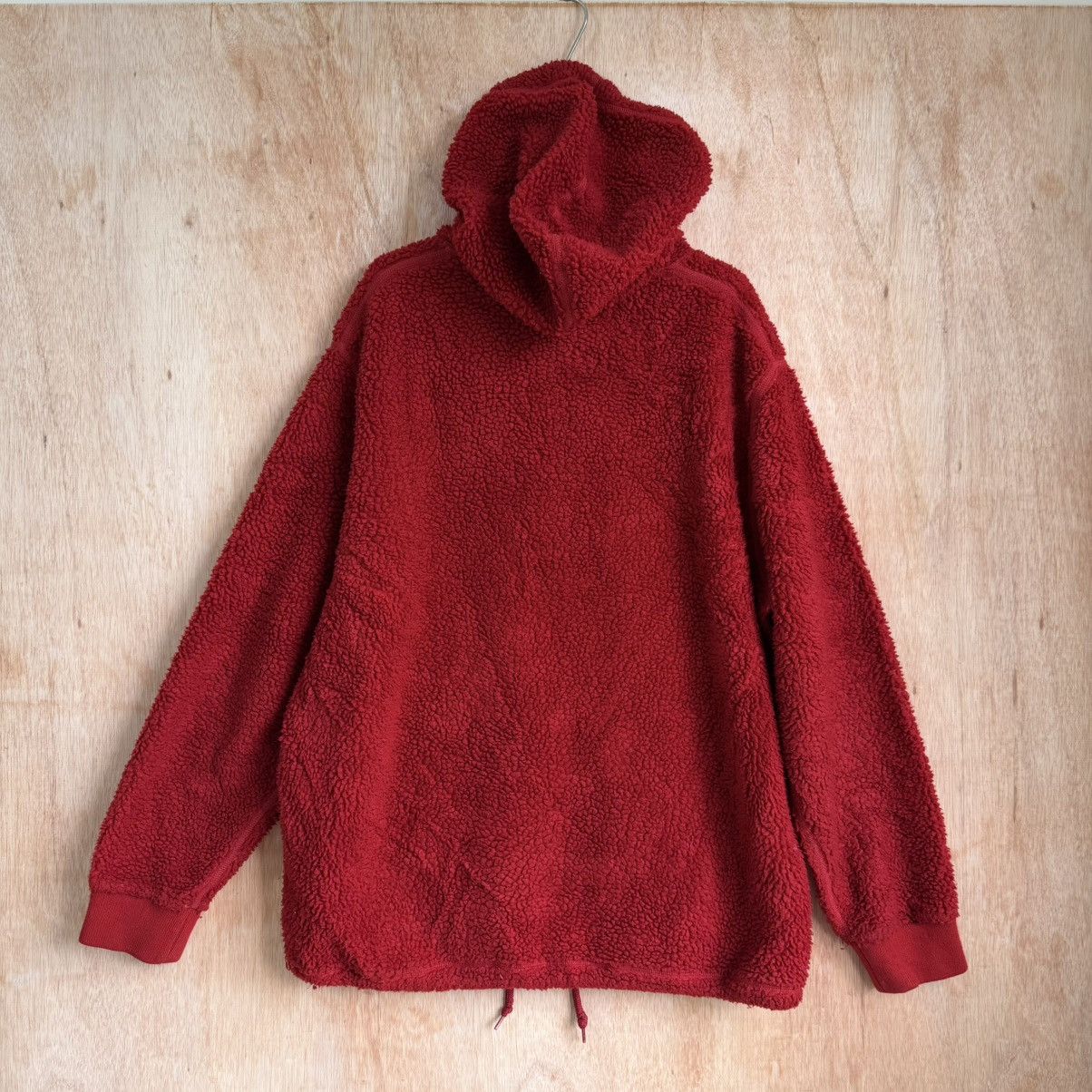 Supreme Supreme Deep Pile Sherpa Fleece Quarter-Zip Hoodie Red XL Size US XL / EU 56 / 4 - 8 Thumbnail