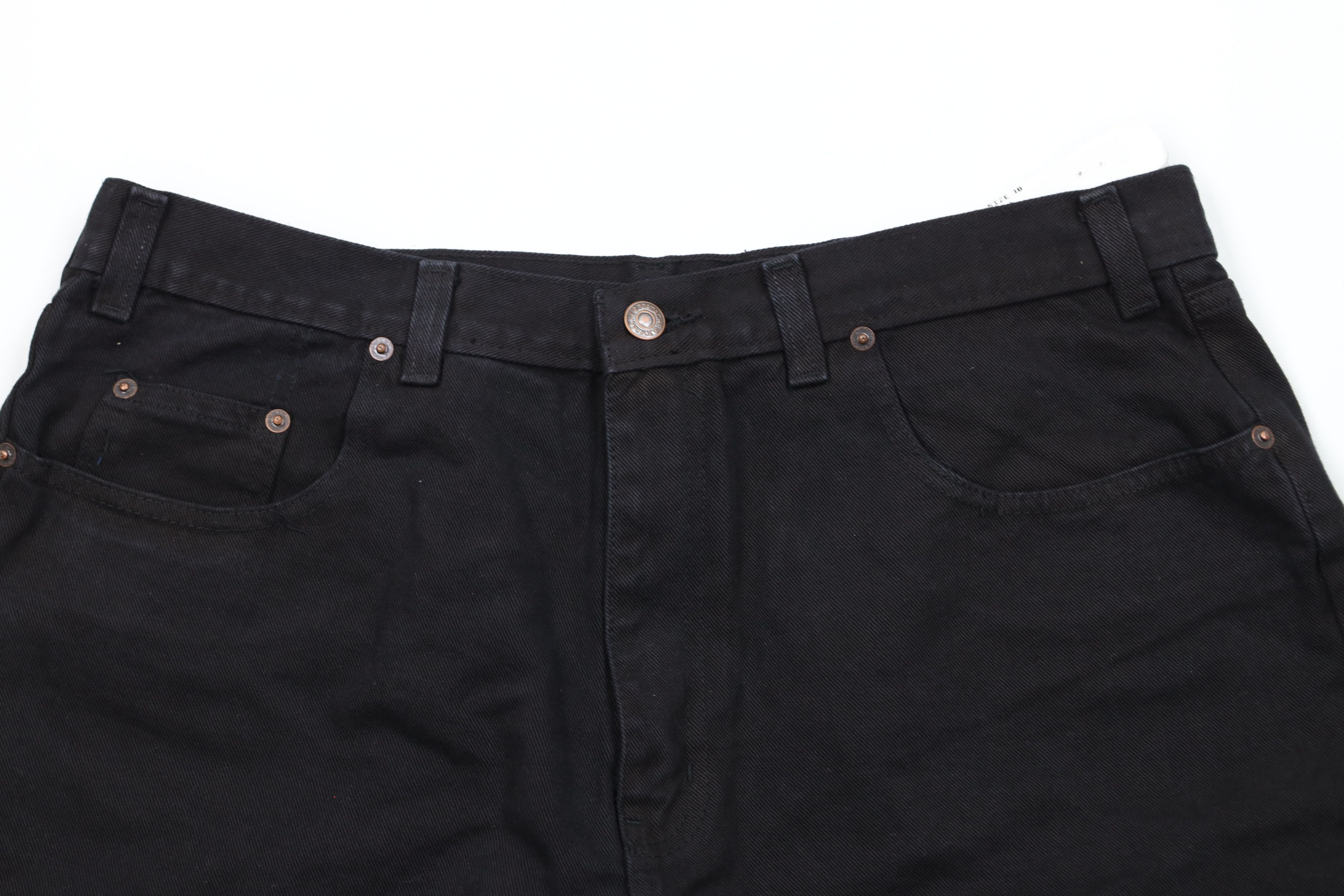 Vintage Deadstock Vintage 90s Streetwear Jean Shorts Jorts Black Size US 36 / EU 52 - 2 Thumbnail