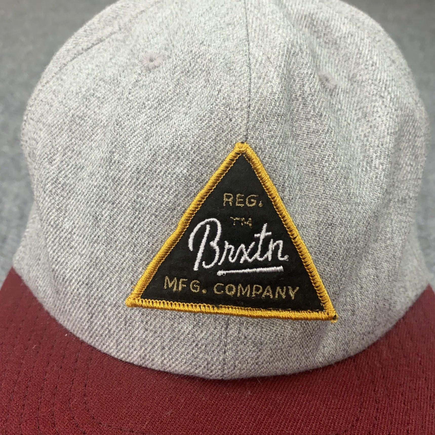 Brixton Brixton Hat Mens One Size Heather Gray Adjustable Wool Blend Snapback Ball Cap Size ONE SIZE - 2 Thumbnail