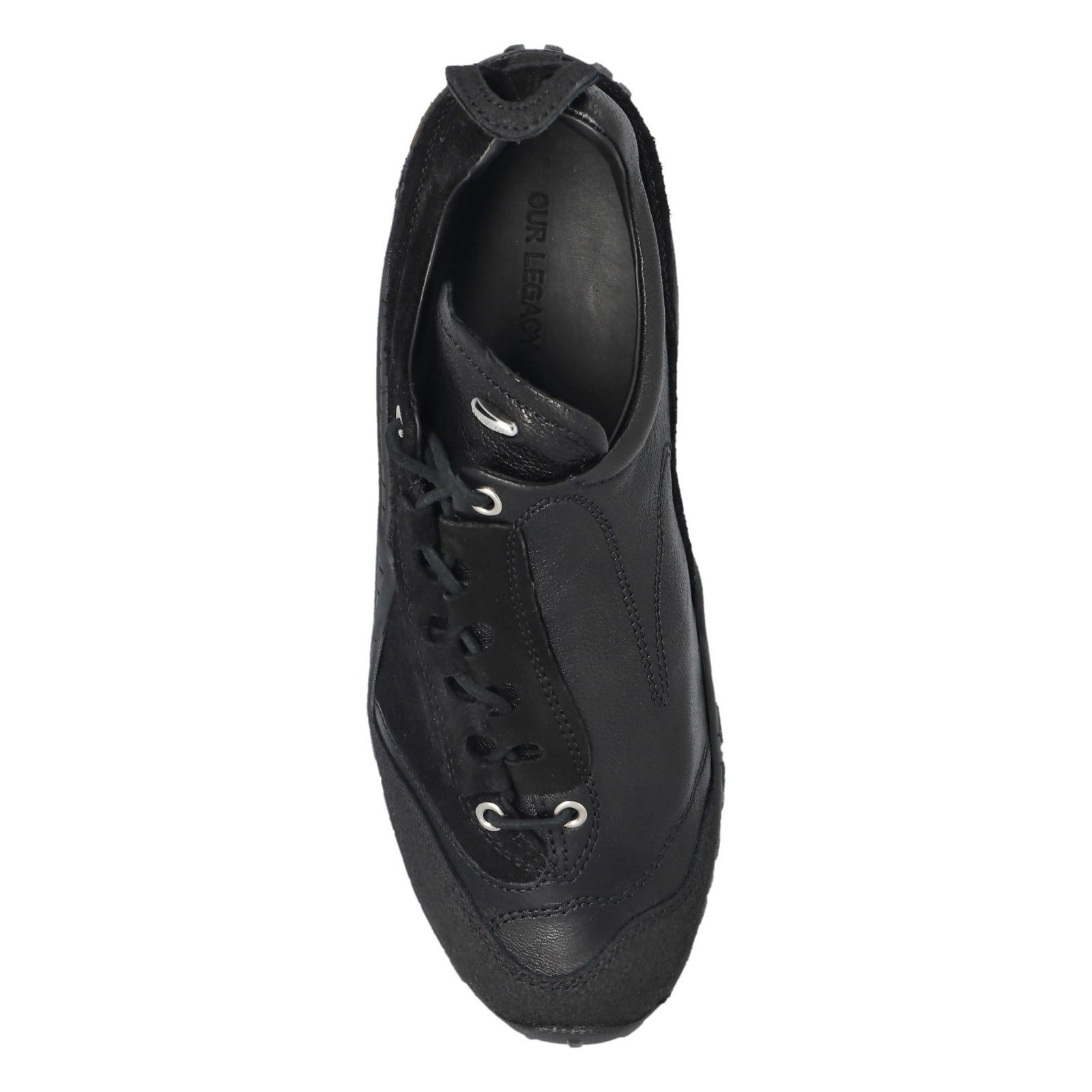 OUR LEGACY Gabe Black Leather Sneakers New & Authentic (Men'