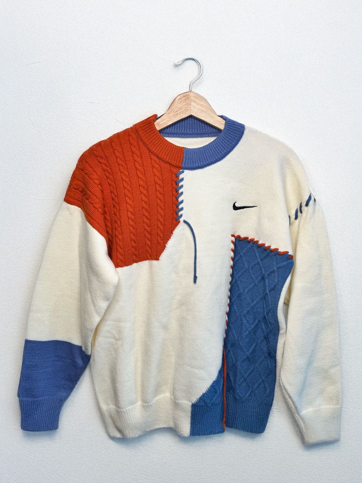 Nike Swoosh Knit Sweatshirt Size M / US 6-8 / IT 42-44 - 1 Thumbnail