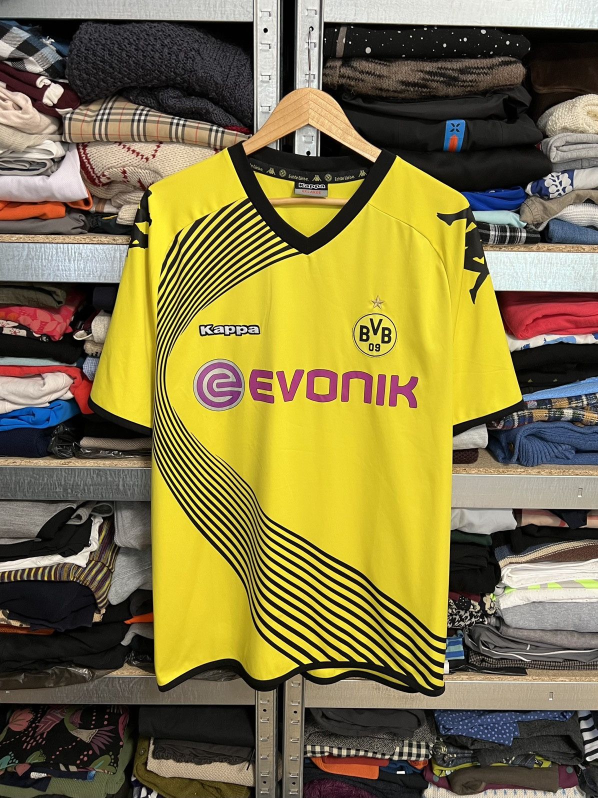 Kappa × Vintage Borussia Dortmund 2011 Football Shirt Soccer Jersey Kappa Size US XXL / EU 58 / 5 - 1 Thumbnail