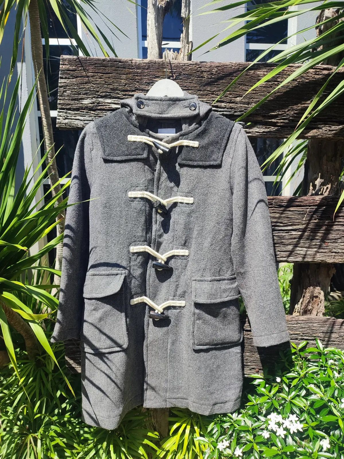 JW Anderson × Uniqlo JW Anderson x Uniqlo Grey Wool Blend Duffle Coat Size US S / EU 44-46 / 1 - 1 Thumbnail