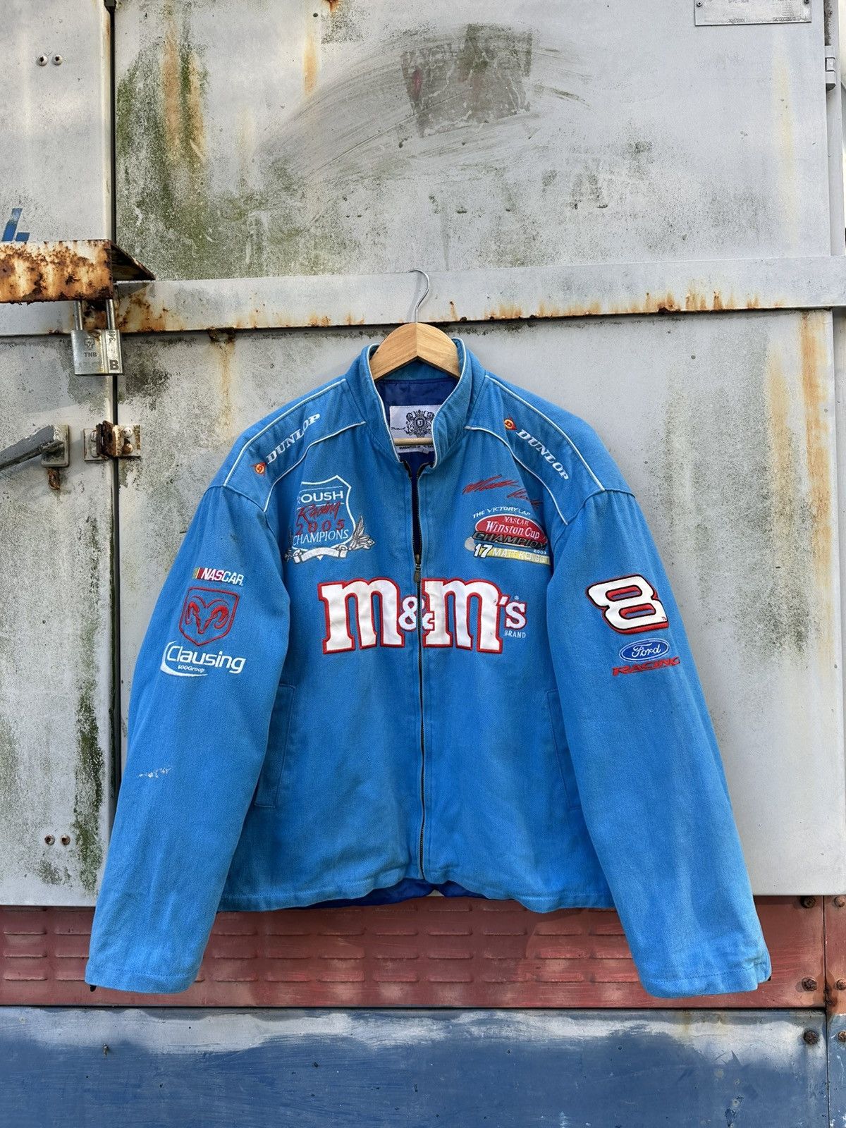 NASCAR 👹Vintage NASCAR M&Ms MATT KENSETH Bomber Jacket Size US M / EU 48-50 / 2 - 9 Thumbnail