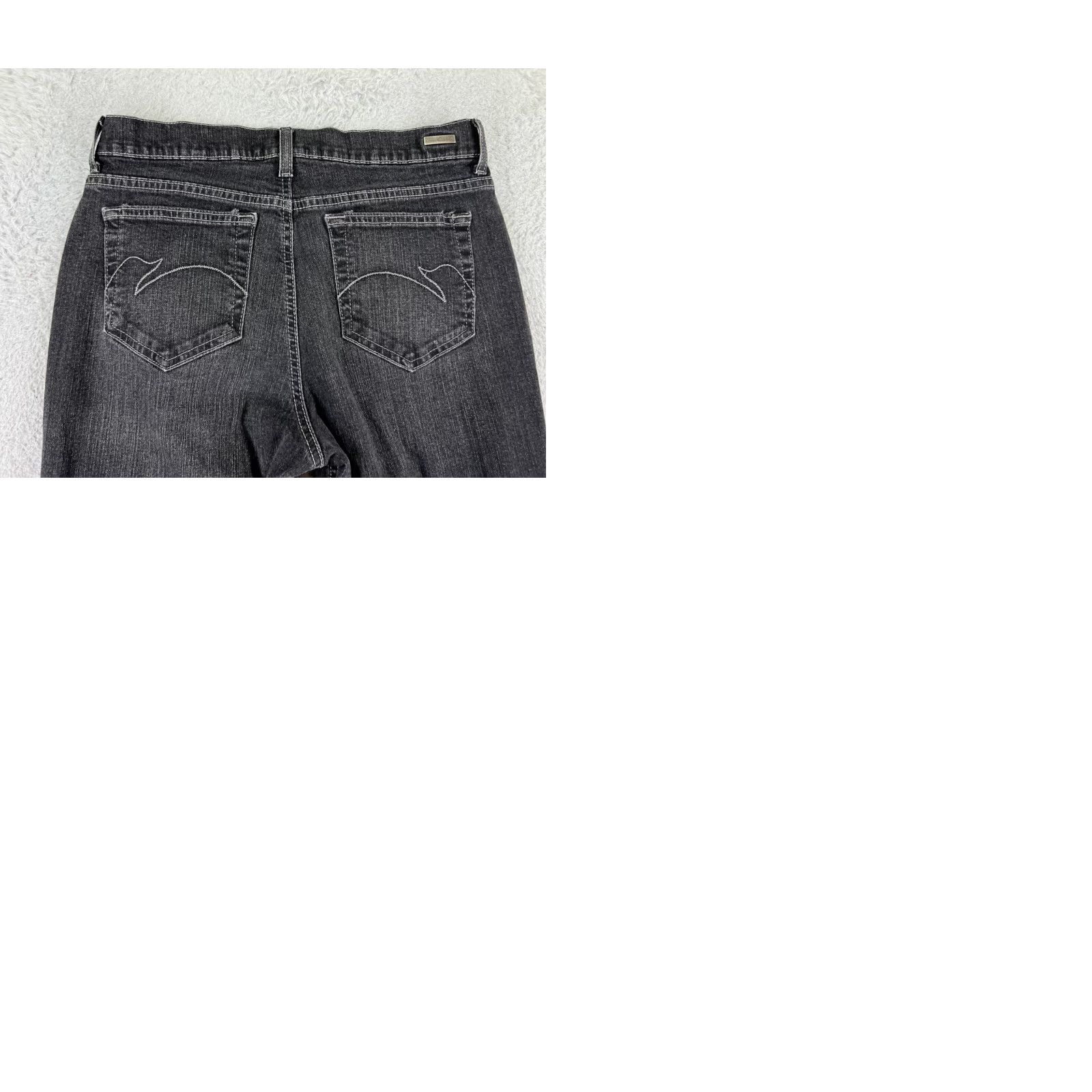 Gloria Vanderbilt Mudd Jeans Womens Bootcut Denim Black 26 Mid Rise 27x30 5-Pocket Embroidered Logo Cowboy Southwestern Designer Vintage No Size 26" / US 2 / IT 38 - 10 Thumbnail