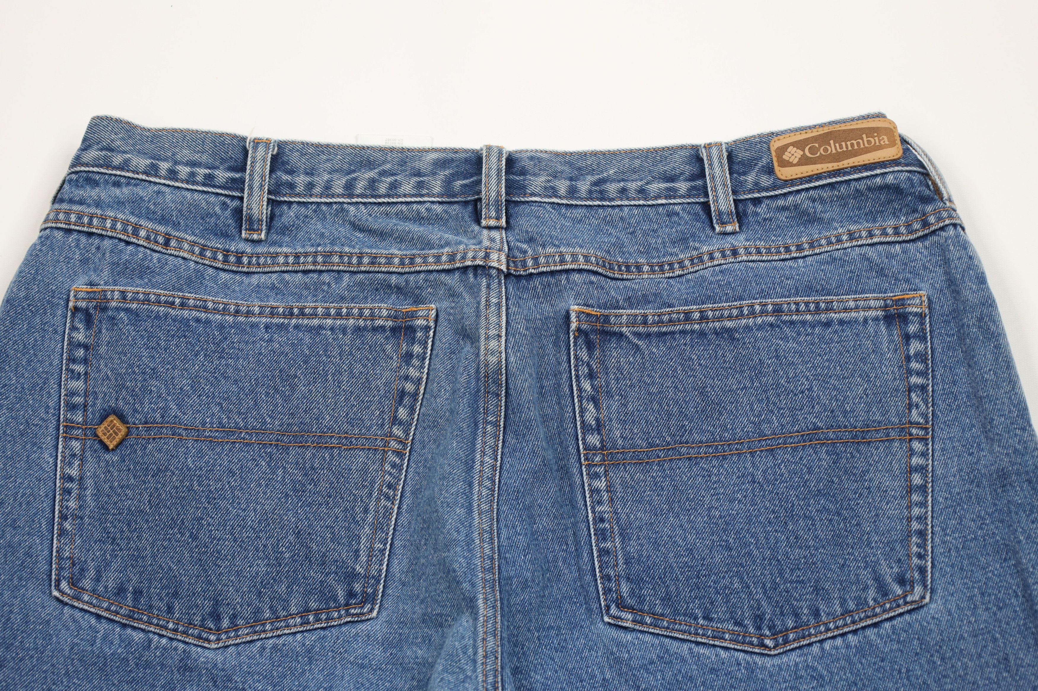 Columbia Vintage 90s Columbia Spell Out Relaxed Wide Leg Denim Jeans Size US 38 / EU 54 - 10 Thumbnail