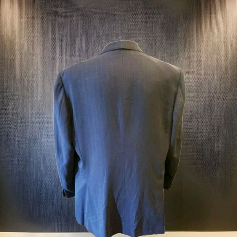 Brioni Brioni Blue Wool Dual Vents 3Btn Jacket 46 L Size 46L - 3 Thumbnail