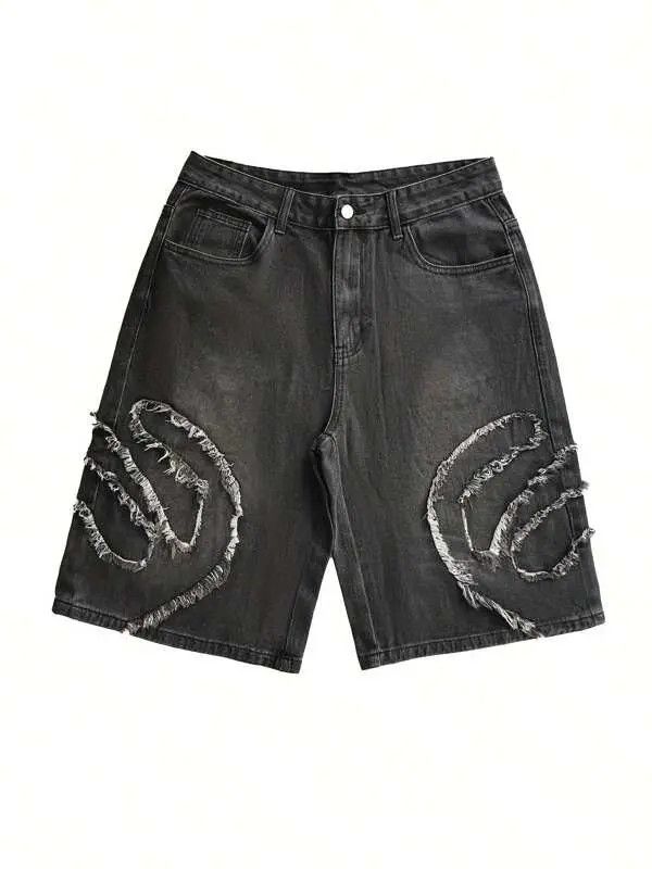 Japanese Brand Arisawa x Aoi Distressed Washed Y2k Shorts Jorts Denim Size US 30 / EU 46 - 4 Thumbnail