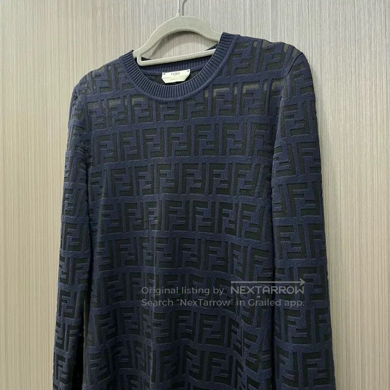 Fendi Fendi SS23 Letter Logo Monogram Printed Sheer Long Sleeve Size XS / US 0-2 / IT 36-38 - 5 Thumbnail
