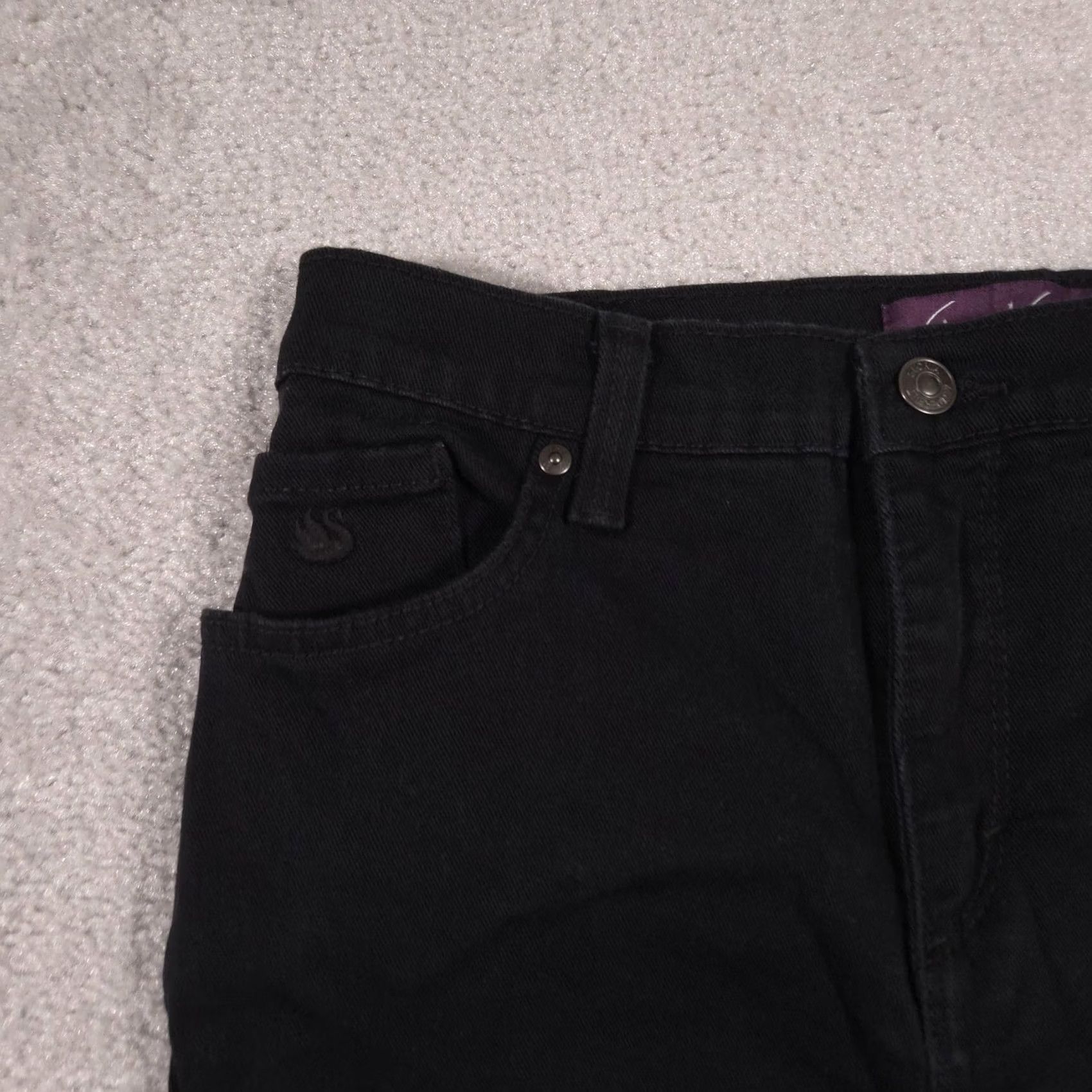 Gloria Vanderbilt Gloria Vanderbilt Amanda Jeans Womens 6P Short Black High Rise Tapered Stretch Size 28" / US 6 / IT 42 - 4 Thumbnail