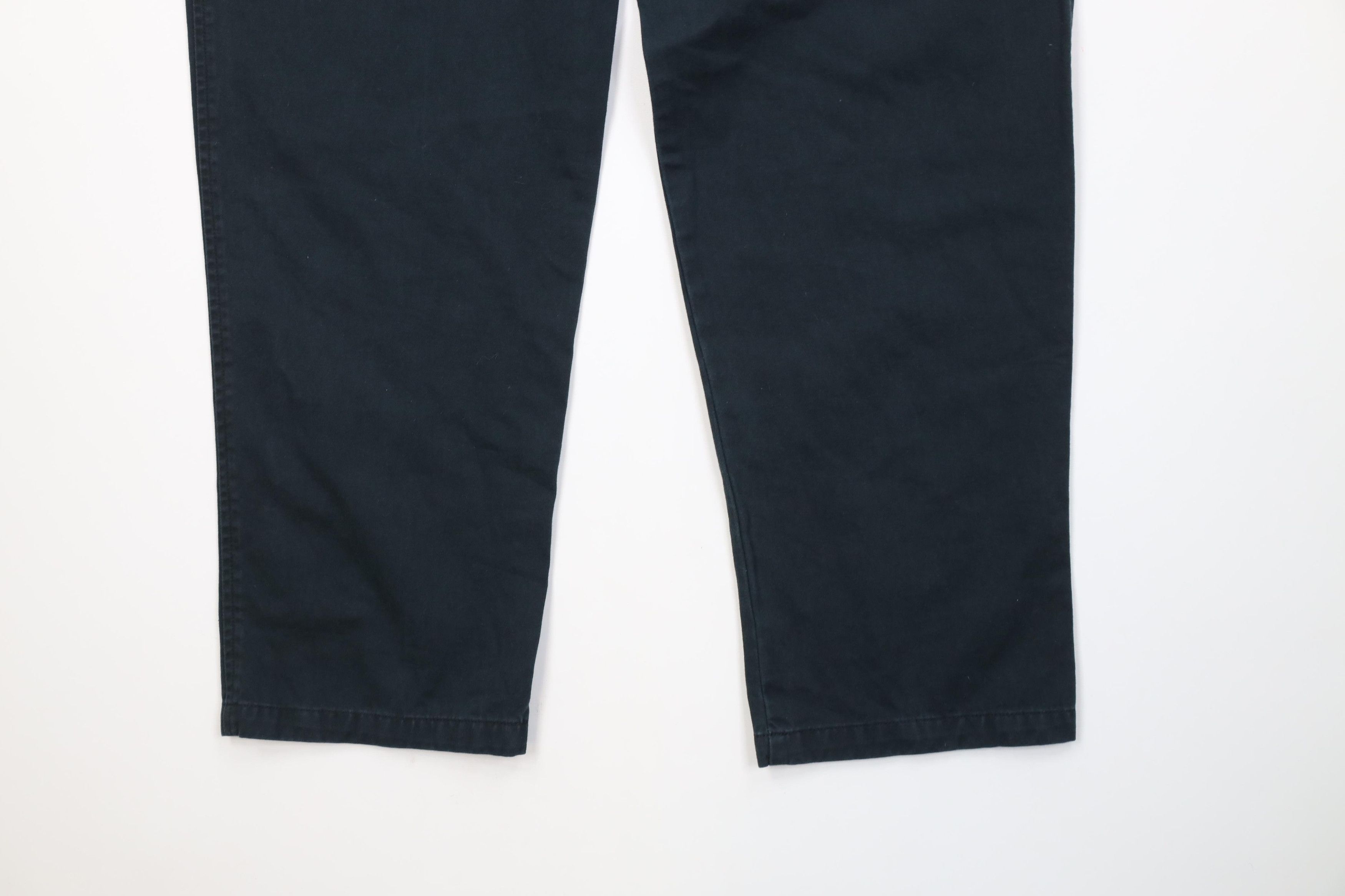 Eddie Bauer Vintage 90s Eddie Bauer Fit Pleated Chino Pants Green Size 38" / US 16 / IT 52 - 11 Thumbnail