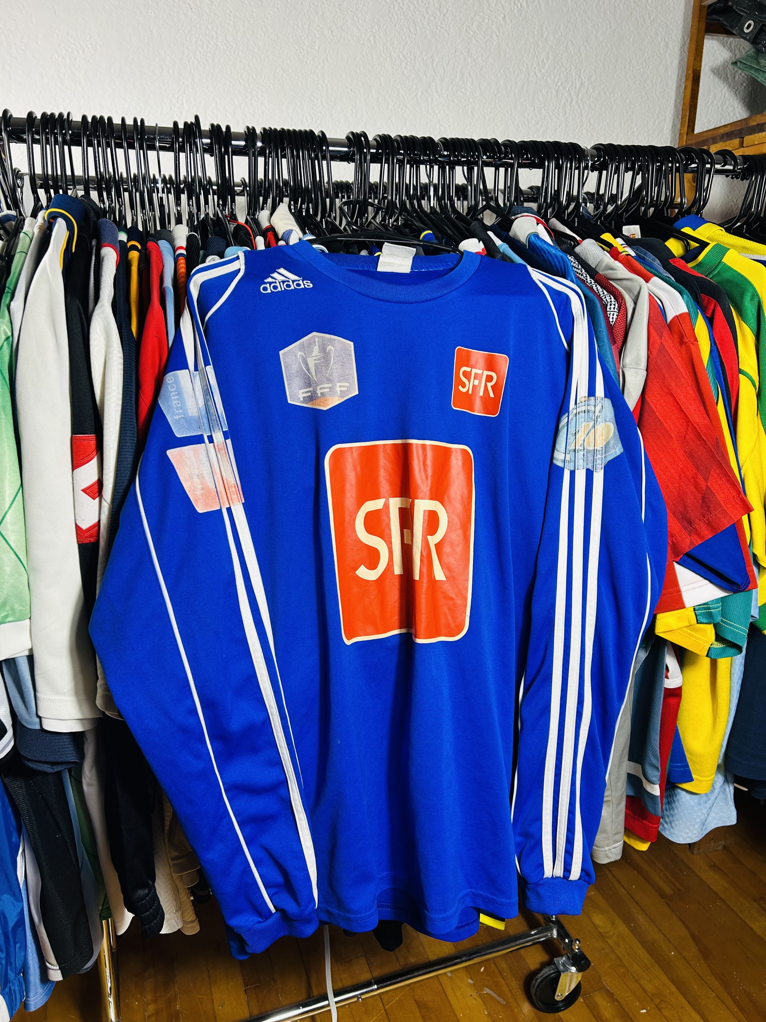 Adidas Coupe De France Match Worn Jersey Size US XL / EU 56 / 4 - 1 Thumbnail