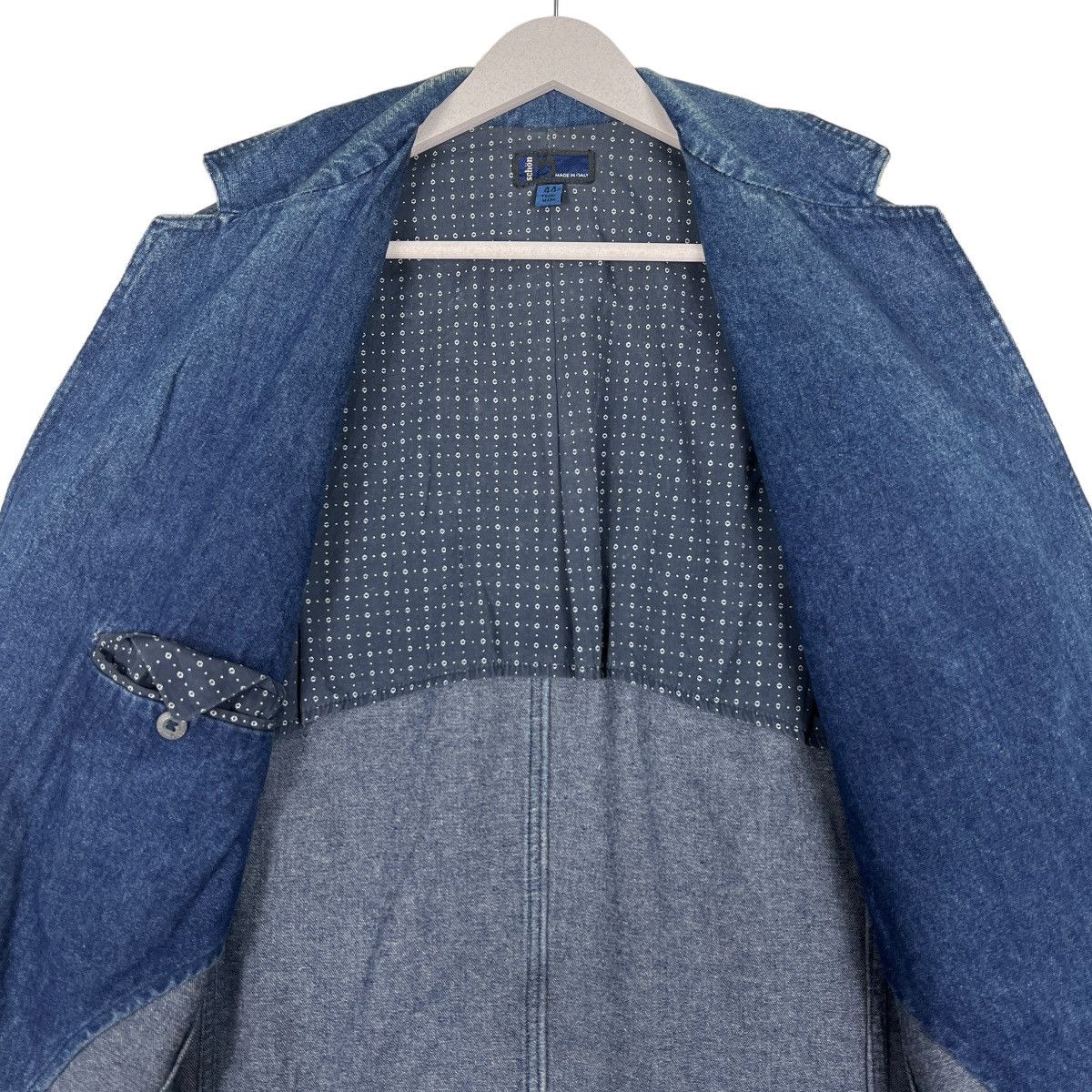 Mila Schon 🔥 SCHON DENIM BLAZER JACKET MADE IN ITALY Size US S / EU 44-46 / 1 - 12 Thumbnail