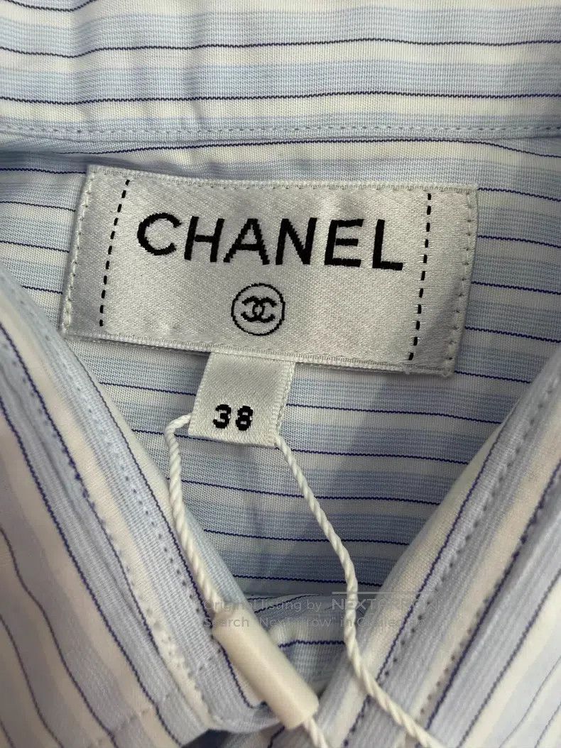 Chanel Chanel Blue striped short shirt Size XS / US 0-2 / IT 36-38 - 4 Thumbnail