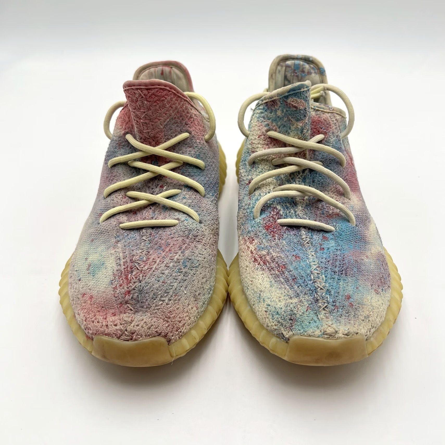 MEN'S ADIDAS YEEZY BOOST 350 V2 BUTTER SNEAKER CUSTOM DYE PINK