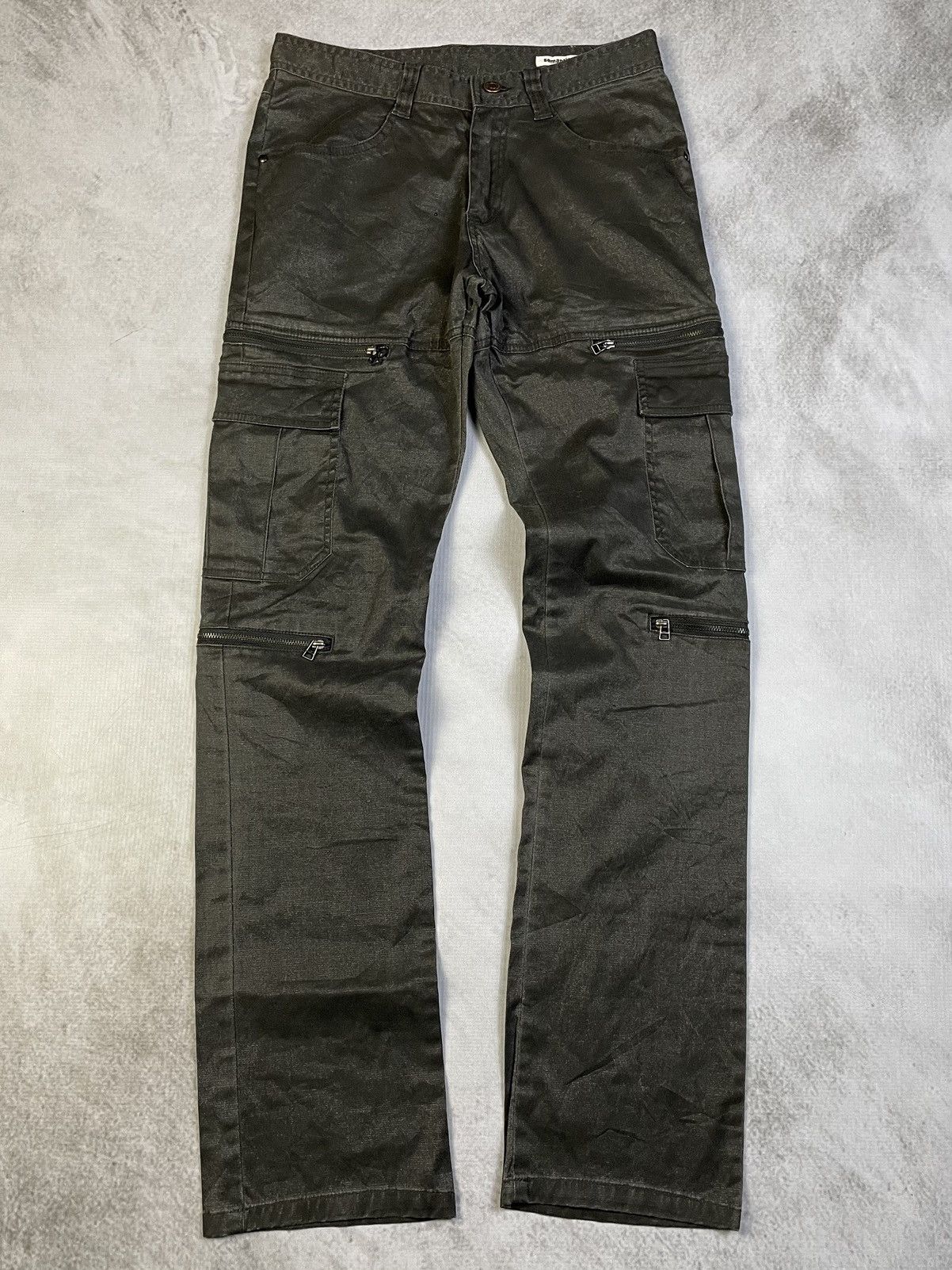 semanticdesign Metallic Cargo Pants Size US 27 - 1 Thumbnail
