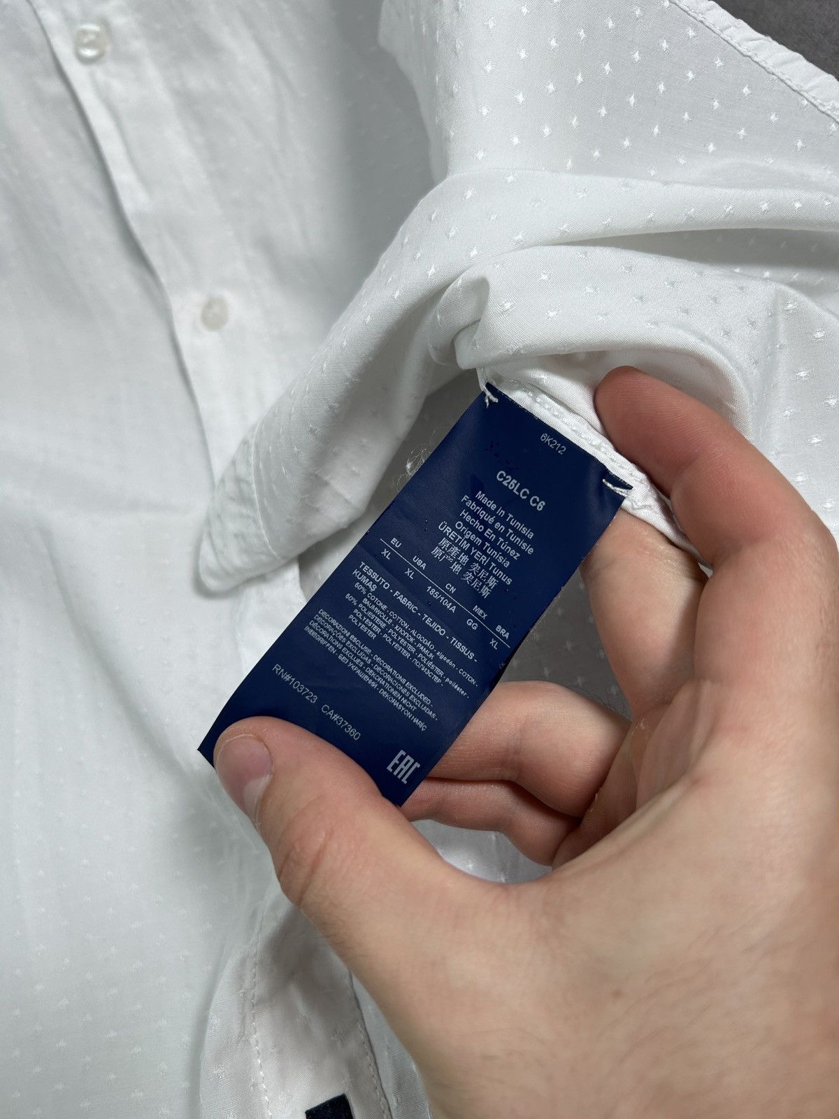 Emporio Armani Emporio Armani Slim Shirt Button Up Size US M / EU 48-50 / 2 - 7 Thumbnail