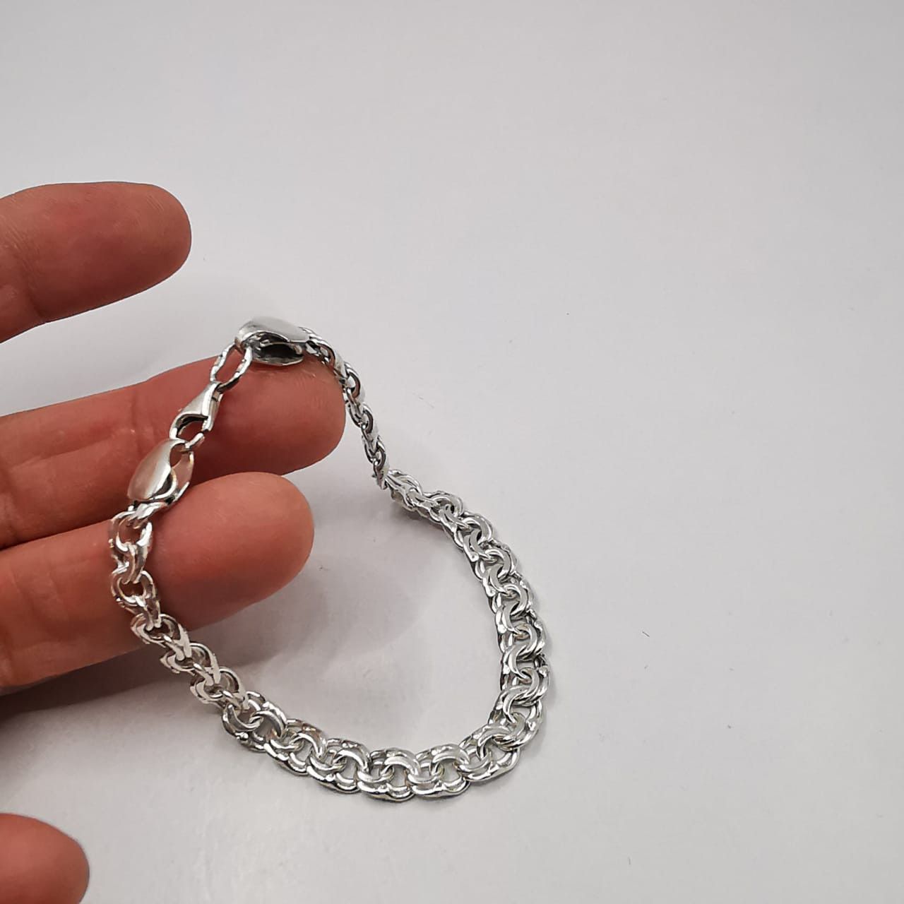 Sterling Silver Vintage Bracelet Jewelry,925 Sterling Silver,Handmade 14,16g Size ONE SIZE - 3 Thumbnail
