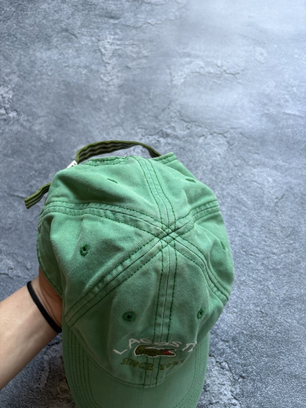 Lacoste Vintage Lacoste Streetwear Y2K Embroidered Logo Green Cap Size ONE SIZE - 4 Thumbnail