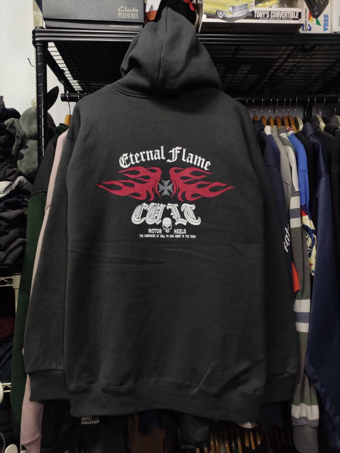 Vintage Vtg 00's Cult " Eternal Flame " Hoodie Size US L / EU 52-54 / 3 - 2 Thumbnail