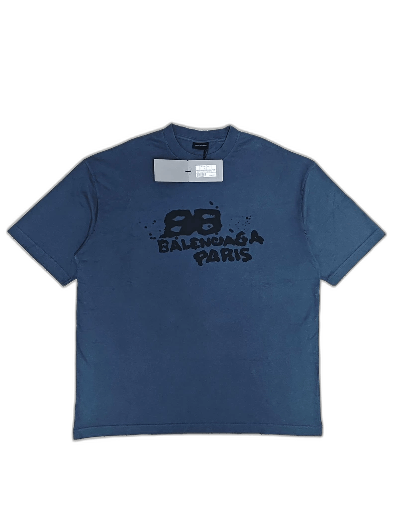 balenciaga graffiti logo short sleeve t-shirt