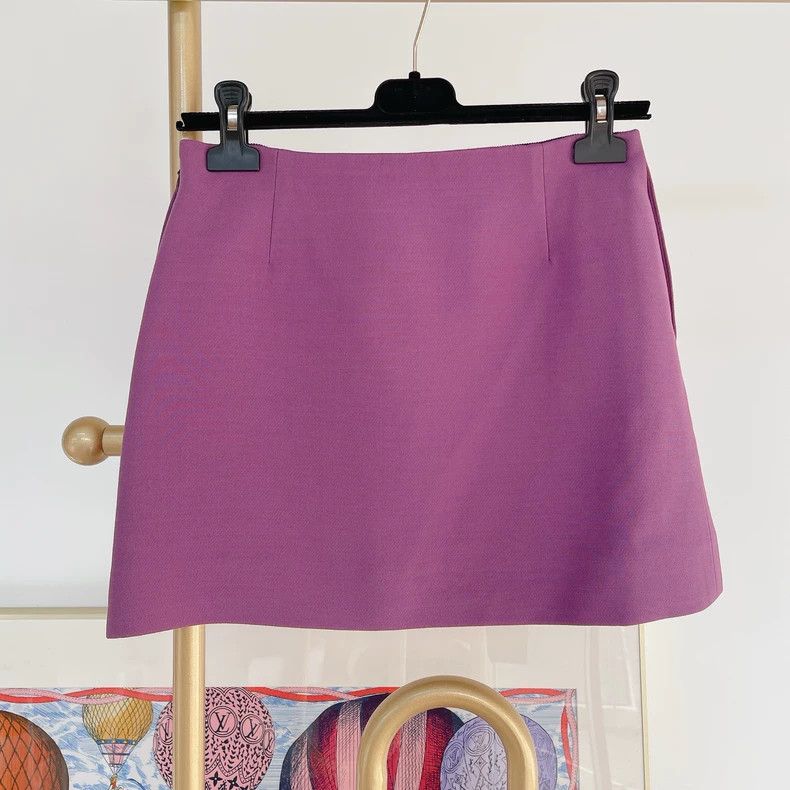 Dior Dior Dark purple skirt Size 42" / US 20 - 2 Thumbnail