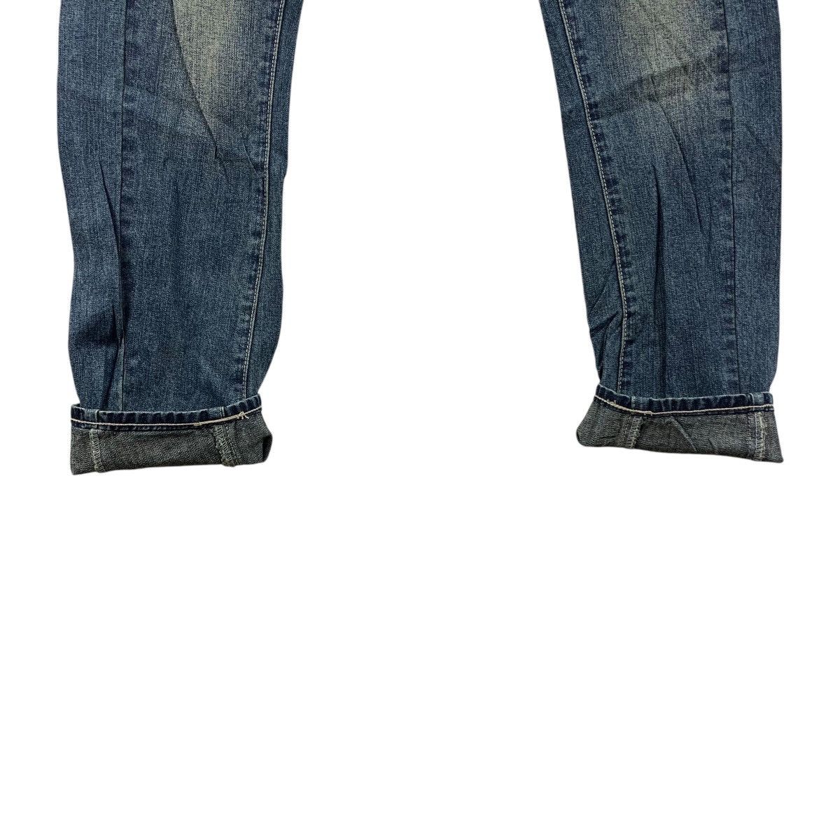 Designer × Japanese Brand AND IT Half double waist blue jeans Size 32" / US 10 / IT 46 - 12 Thumbnail
