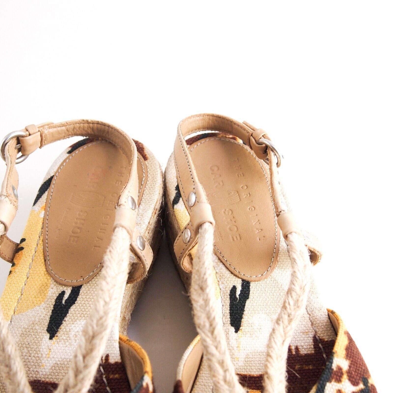 Car Shoe Car Shoe by Prada Wedge Sandals Espadrilles Size US 7 EU 37 Size US 7 / IT 37 - 4 Thumbnail