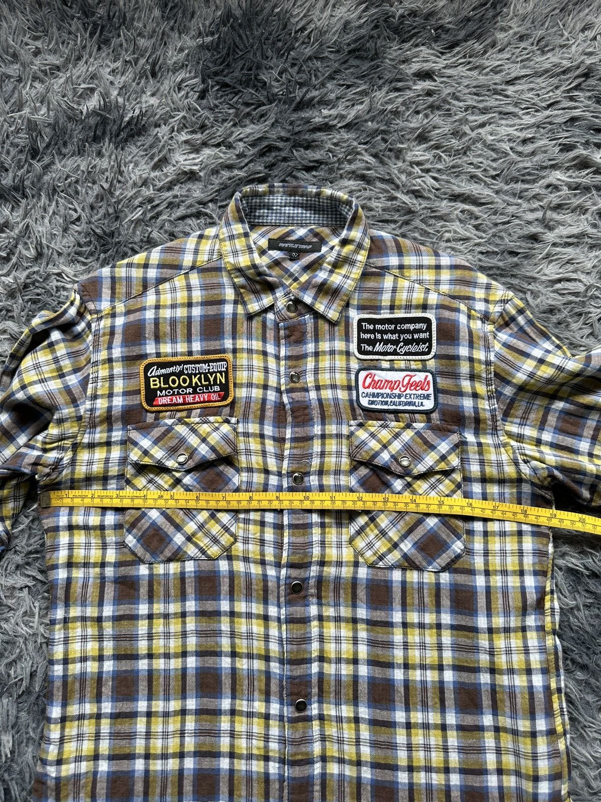 Hysteric Glamour 2010's Rattle trap checked snap button shirt Size US M / EU 48-50 / 2 - 7 Thumbnail