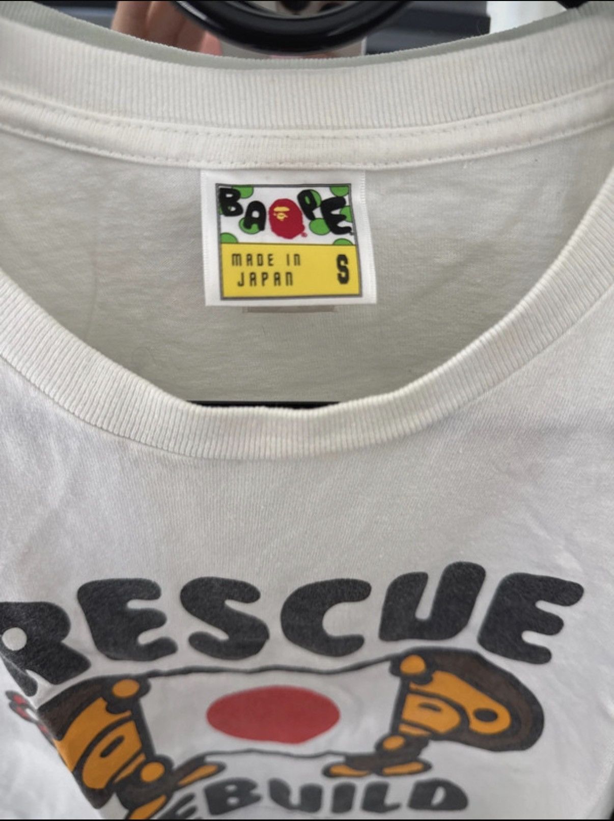 Bape Bape t shirt rescue rebuild Japan Size US S / EU 44-46 / 1 - 2 Thumbnail